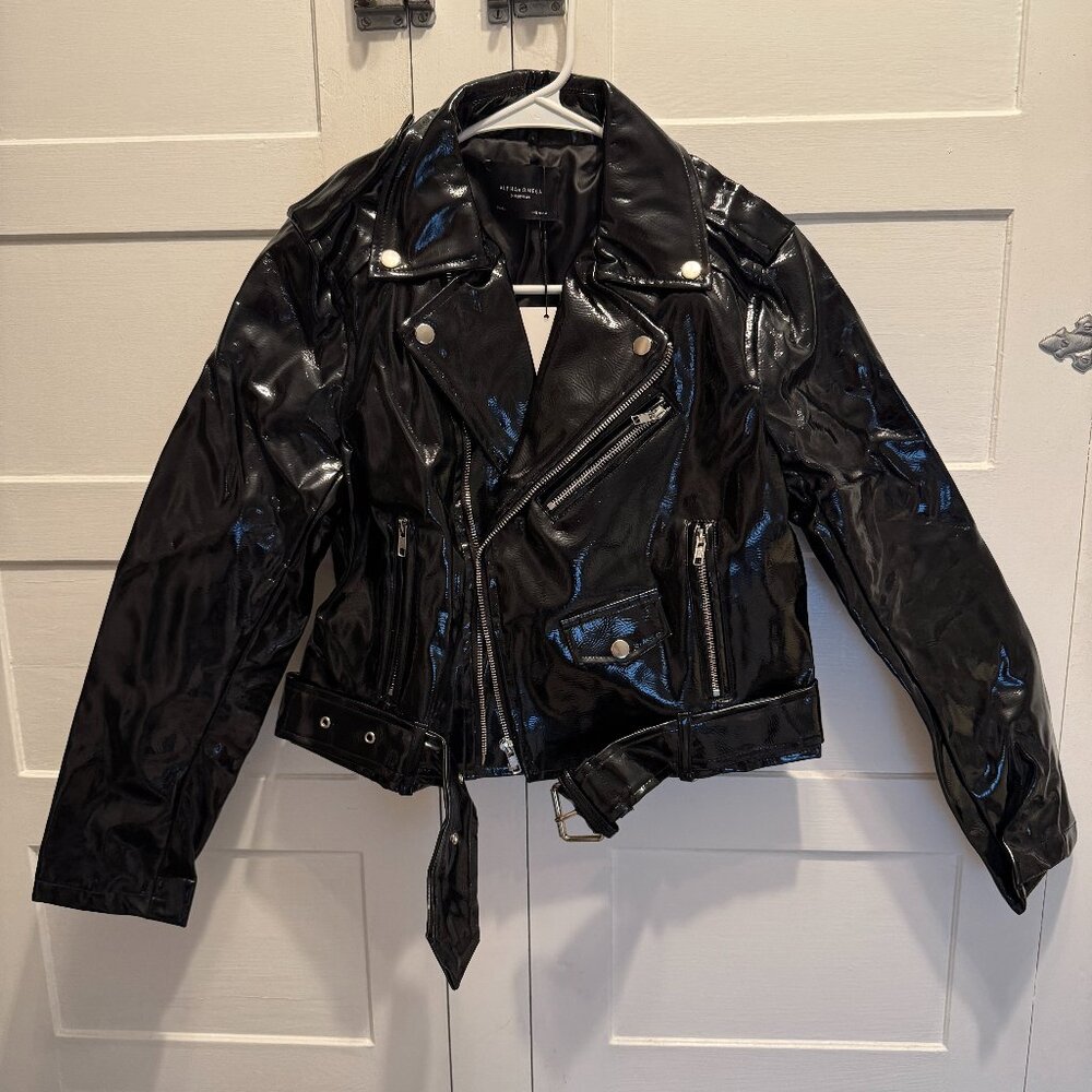 *NWT* - Alpha & Omega - Faux Leather Moto Jacket